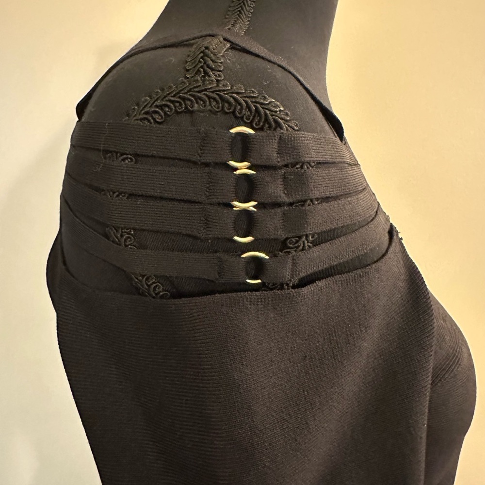 Jonathan Simkhai Sarah Compact Rib Top in Black. Size S - Picture 7 of 11
